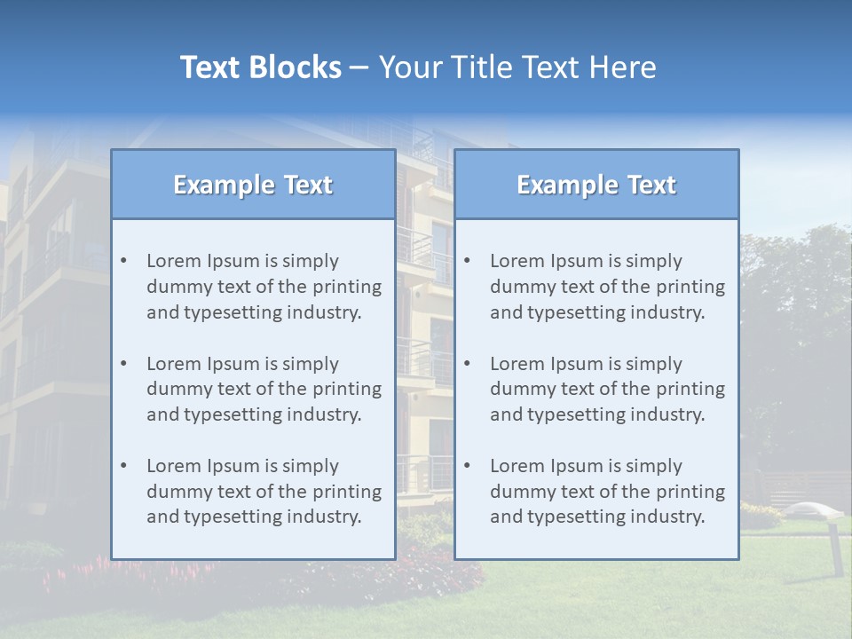New Modern Apartments PowerPoint Template