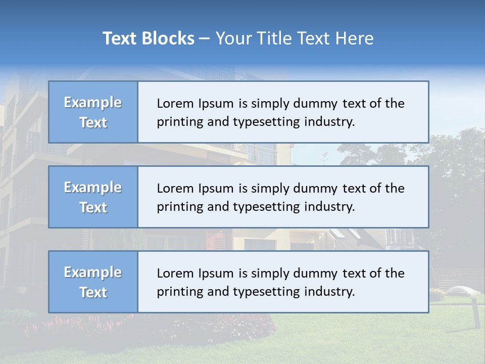 New Modern Apartments PowerPoint Template