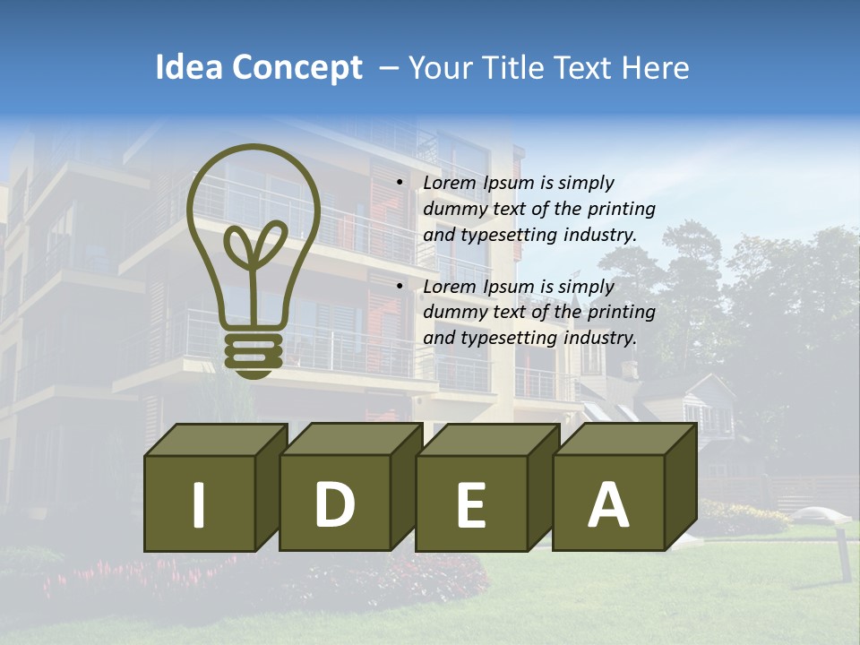 New Modern Apartments PowerPoint Template