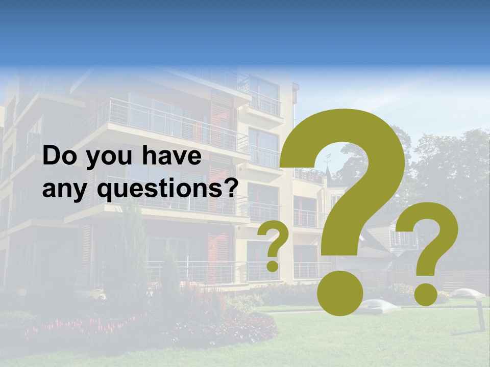 New Modern Apartments PowerPoint Template