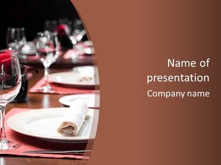 Restaurant Set PowerPoint Template