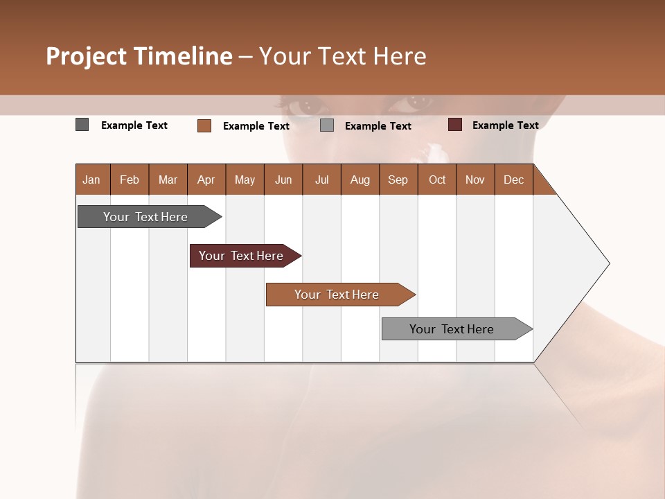 A Woman With A Towel On Her Head Is Holding Her Hand Up To Her Face PowerPoint Template