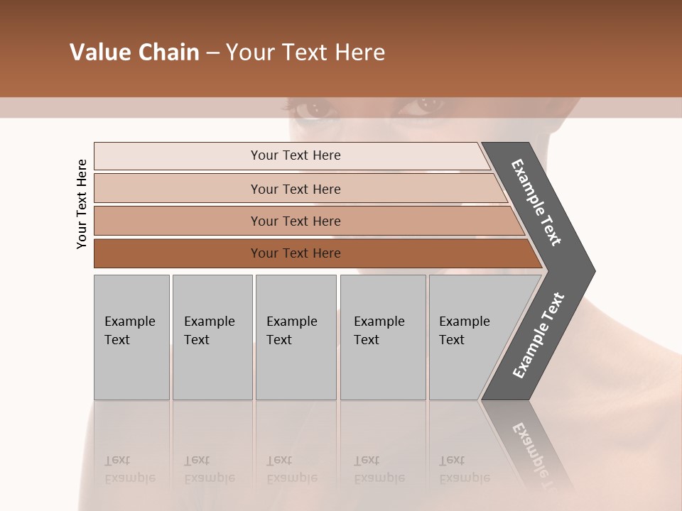 A Woman With A Towel On Her Head Is Holding Her Hand Up To Her Face PowerPoint Template