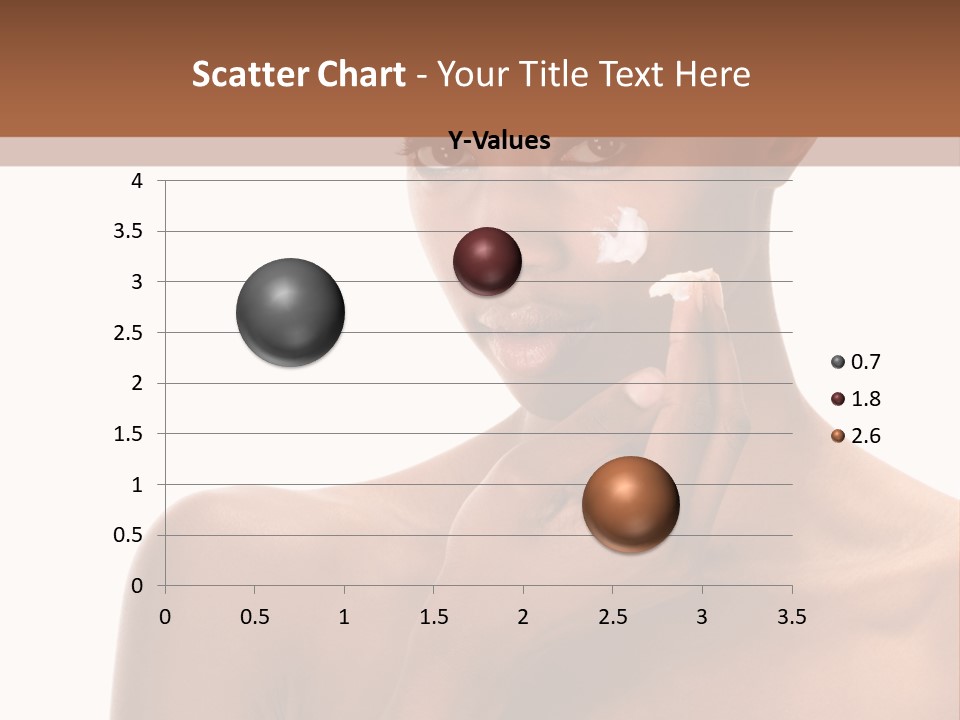 A Woman With A Towel On Her Head Is Holding Her Hand Up To Her Face PowerPoint Template