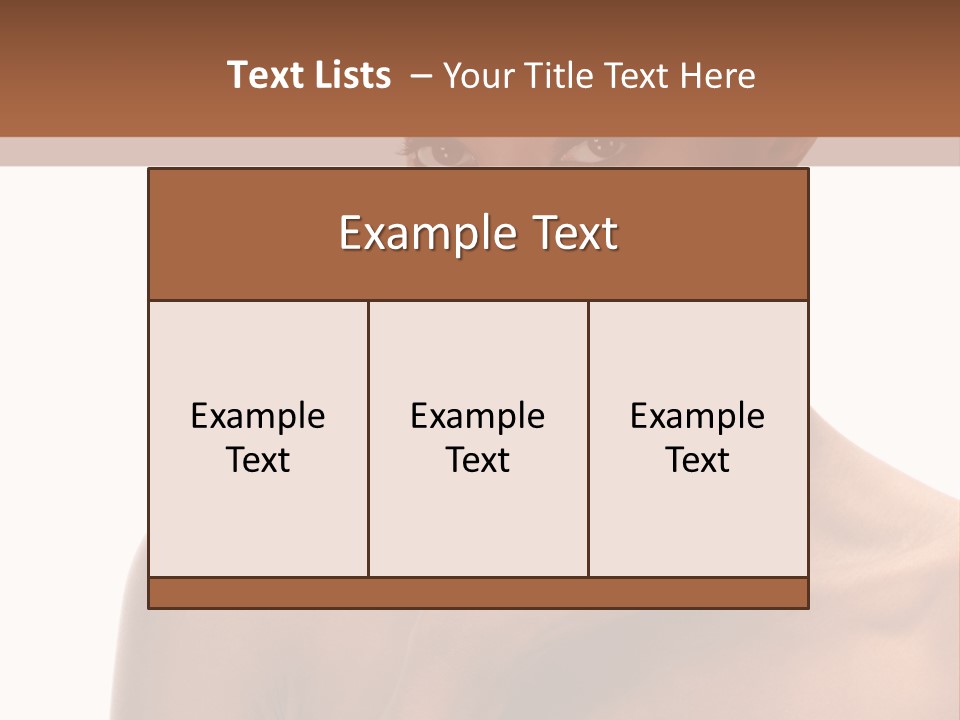 A Woman With A Towel On Her Head Is Holding Her Hand Up To Her Face PowerPoint Template