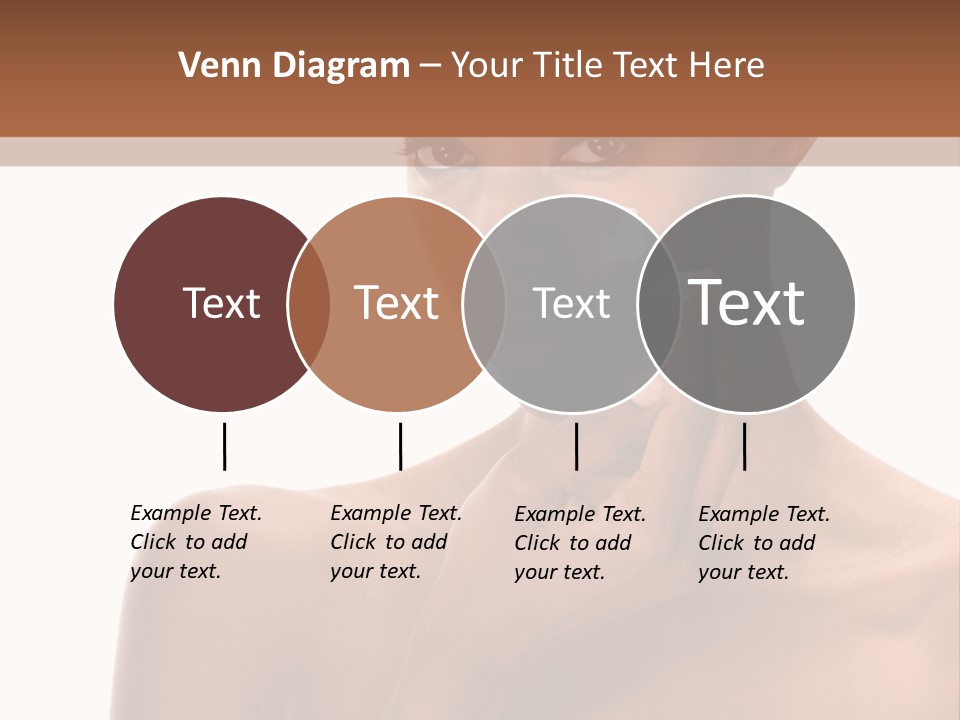 A Woman With A Towel On Her Head Is Holding Her Hand Up To Her Face PowerPoint Template