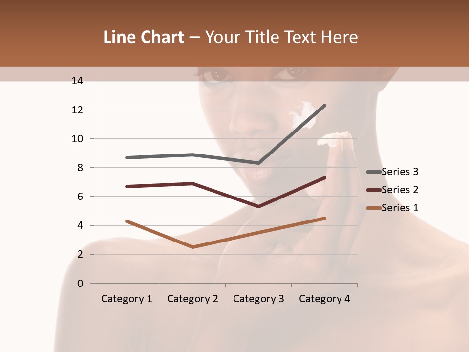 A Woman With A Towel On Her Head Is Holding Her Hand Up To Her Face PowerPoint Template
