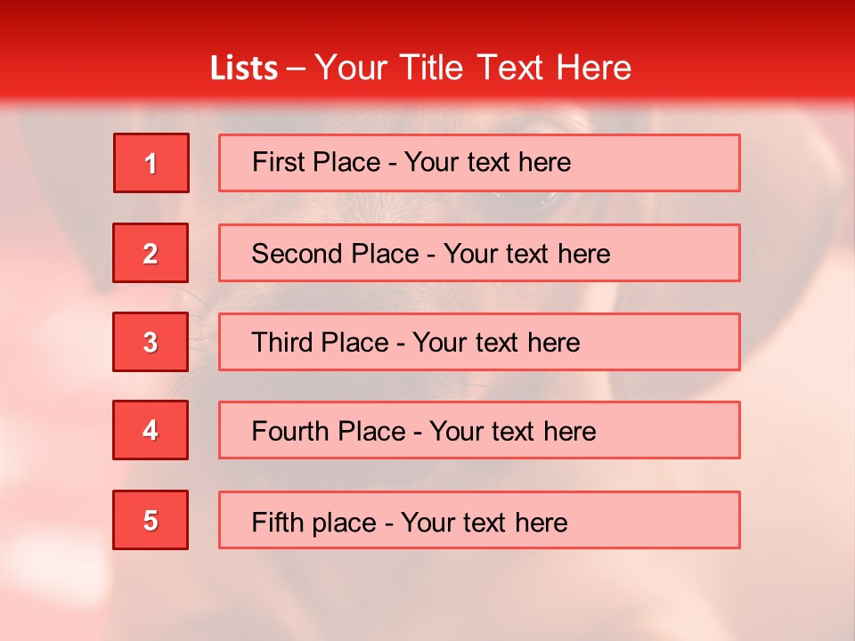 A Brown Dog Laying On Top Of A Red Blanket PowerPoint Template