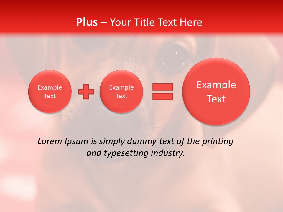 A Brown Dog Laying On Top Of A Red Blanket PowerPoint Template