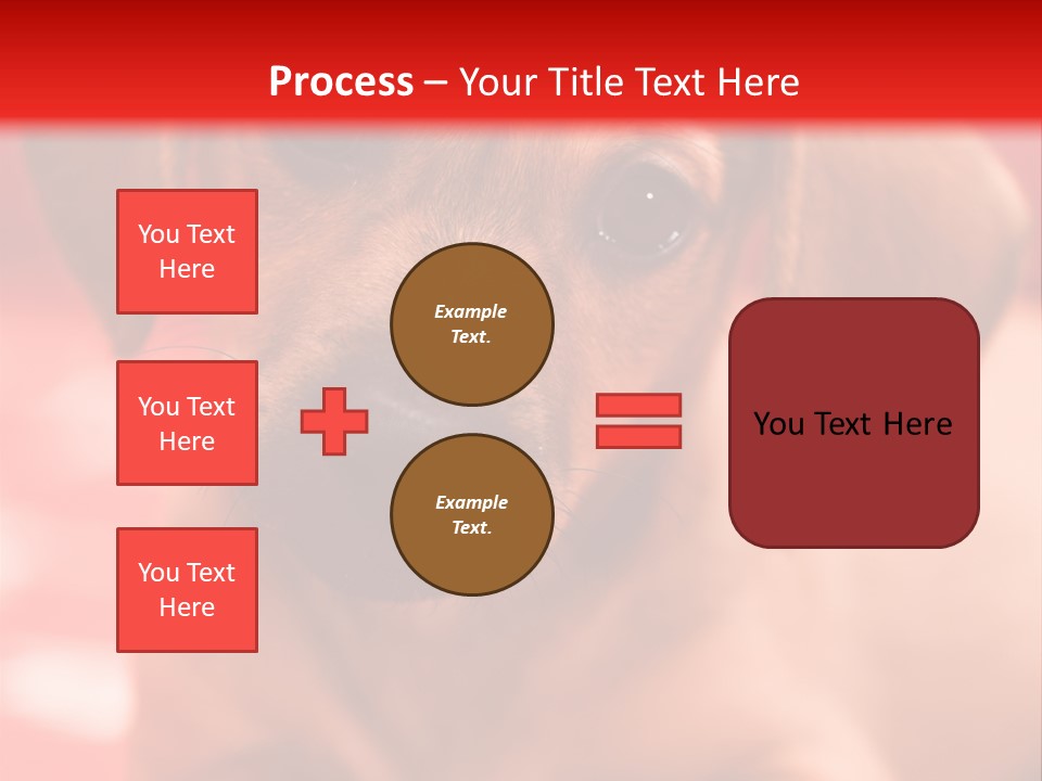 A Brown Dog Laying On Top Of A Red Blanket PowerPoint Template