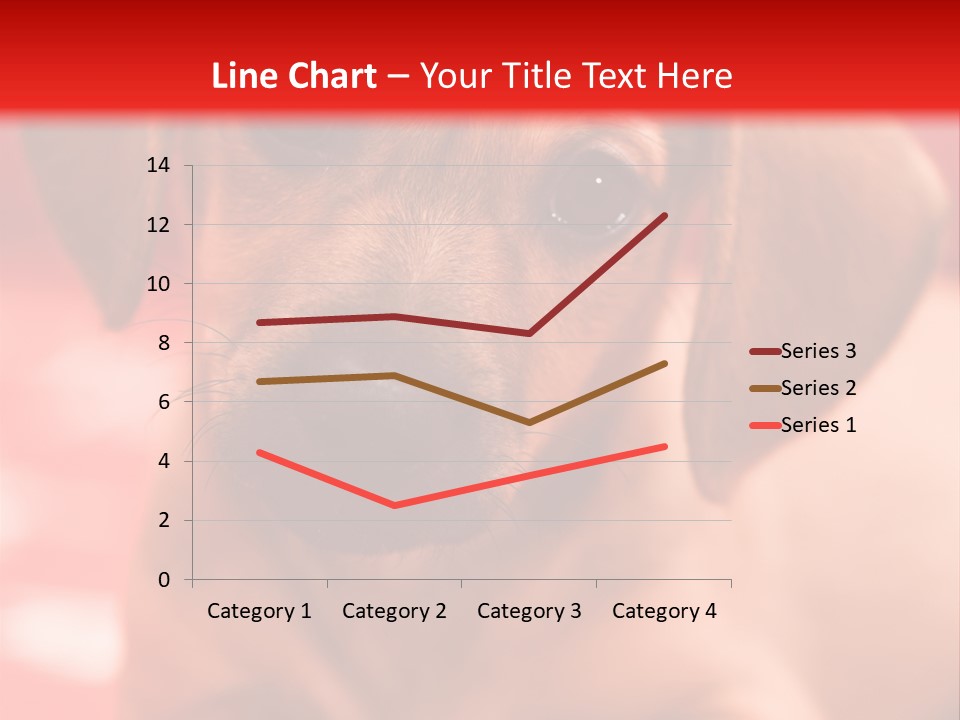 A Brown Dog Laying On Top Of A Red Blanket PowerPoint Template