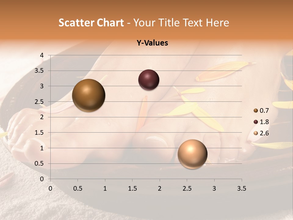 A Woman's Feet With Yellow Petals On Them PowerPoint Template