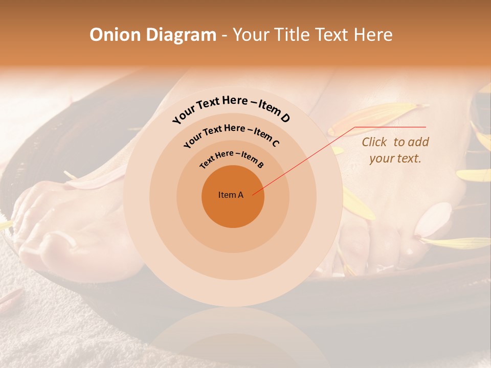 A Woman's Feet With Yellow Petals On Them PowerPoint Template