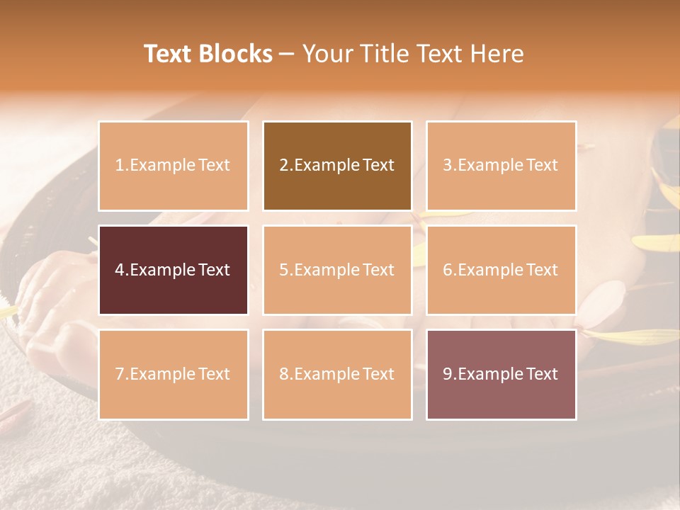 A Woman's Feet With Yellow Petals On Them PowerPoint Template