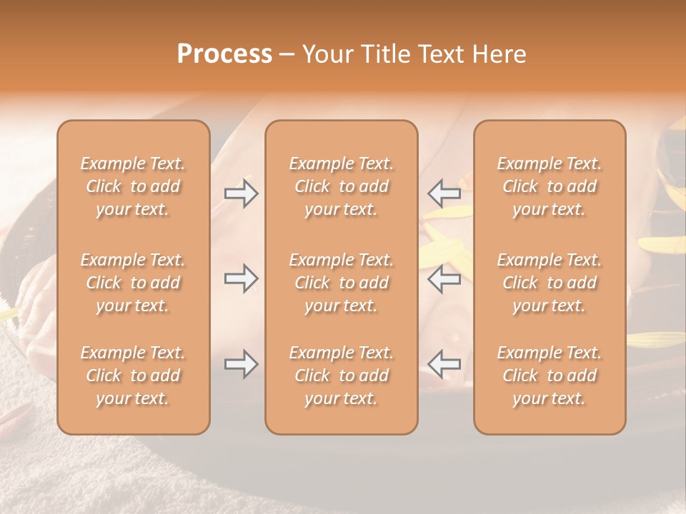 A Woman's Feet With Yellow Petals On Them PowerPoint Template