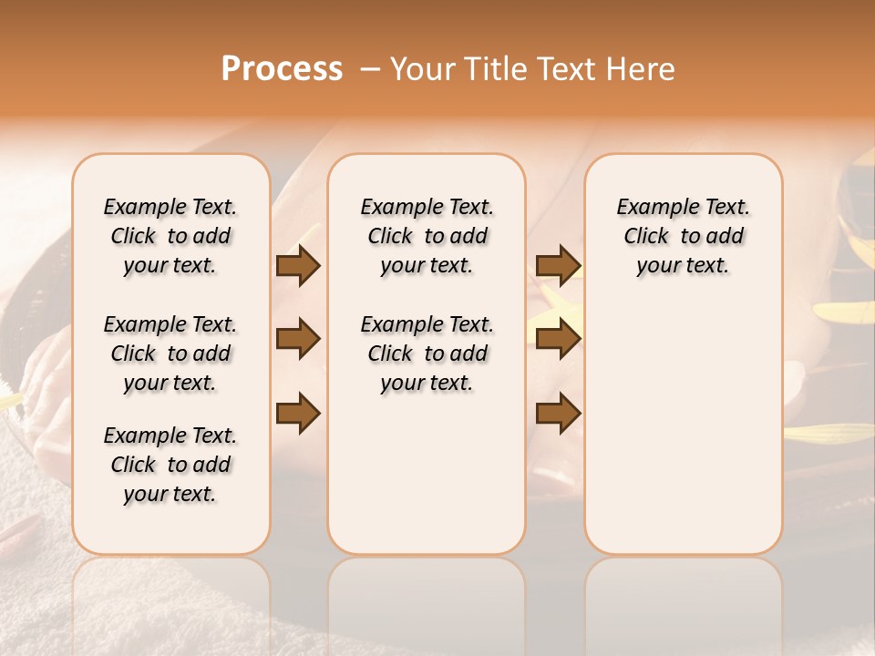 A Woman's Feet With Yellow Petals On Them PowerPoint Template