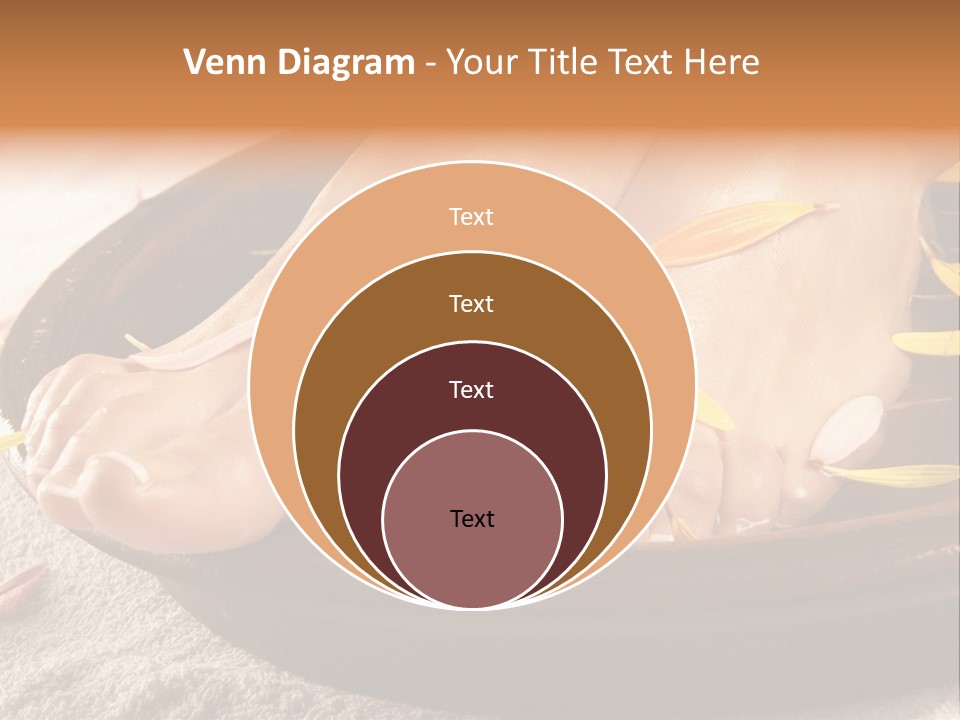 A Woman's Feet With Yellow Petals On Them PowerPoint Template