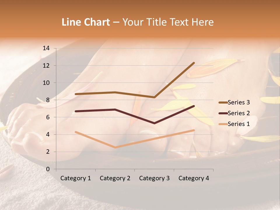A Woman's Feet With Yellow Petals On Them PowerPoint Template