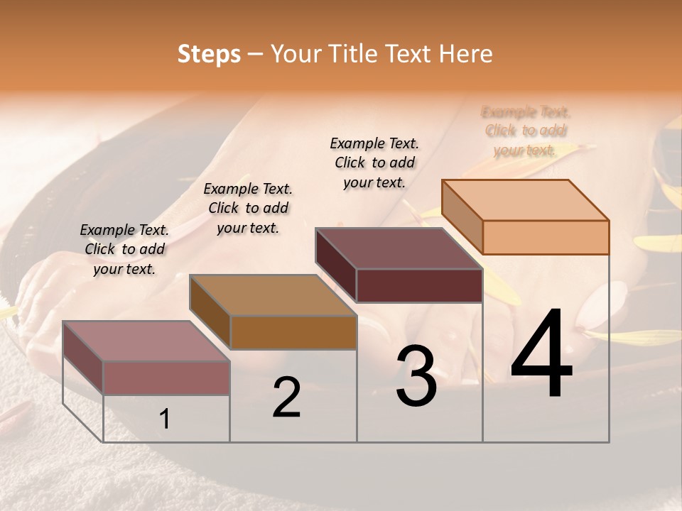 A Woman's Feet With Yellow Petals On Them PowerPoint Template