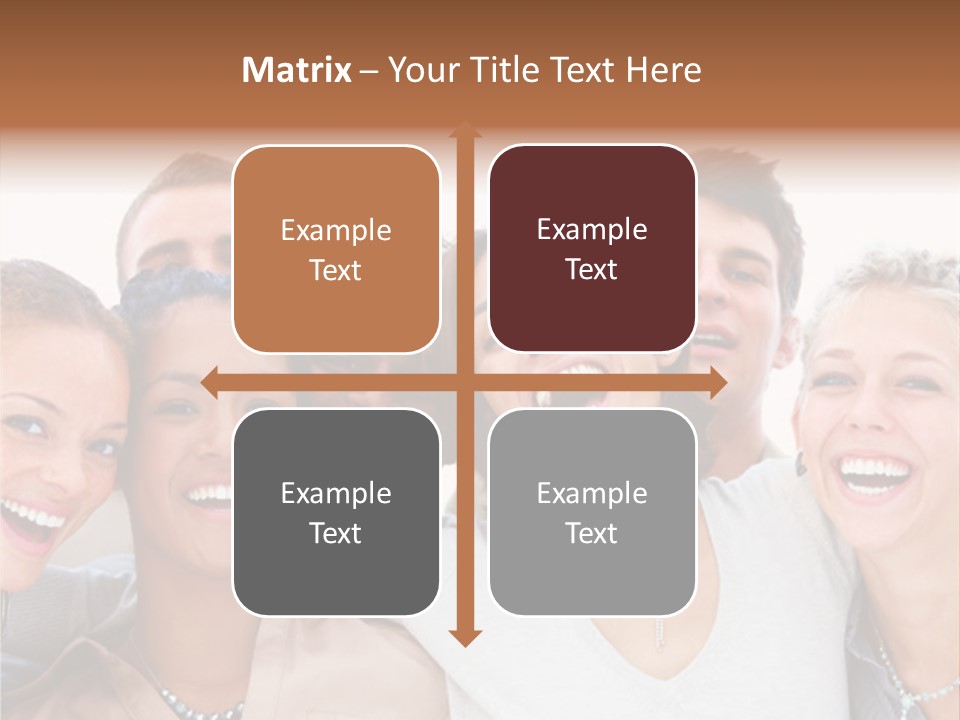 A Group Of People Standing Together With Their Mouths Open PowerPoint Template