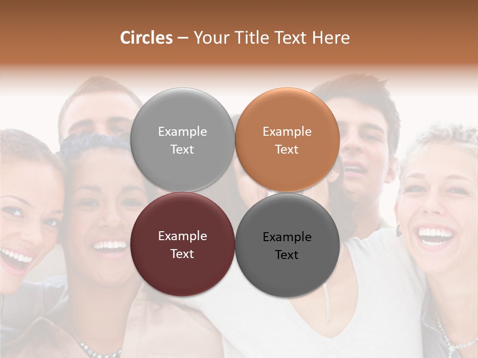 A Group Of People Standing Together With Their Mouths Open PowerPoint Template