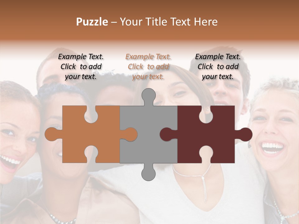 A Group Of People Standing Together With Their Mouths Open PowerPoint Template