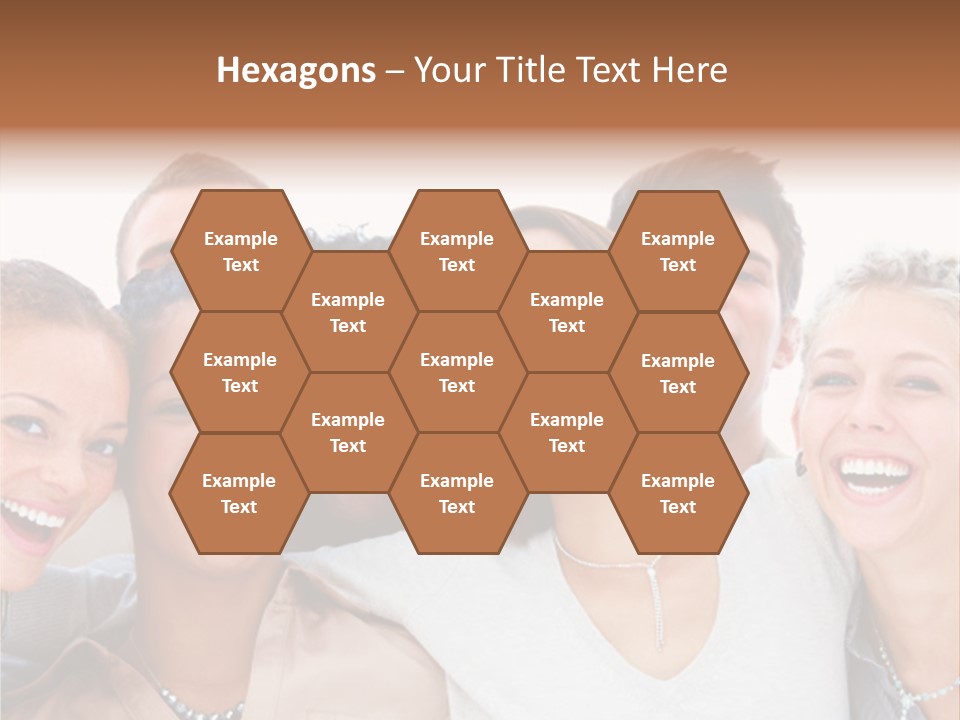 A Group Of People Standing Together With Their Mouths Open PowerPoint Template