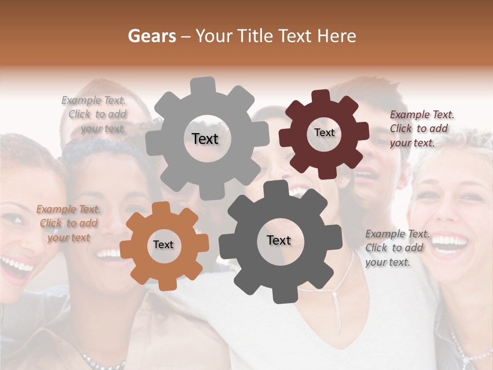 A Group Of People Standing Together With Their Mouths Open PowerPoint Template