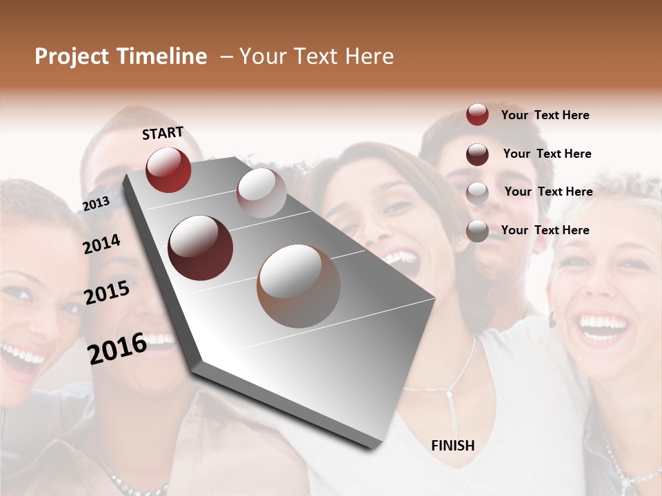 A Group Of People Standing Together With Their Mouths Open PowerPoint Template