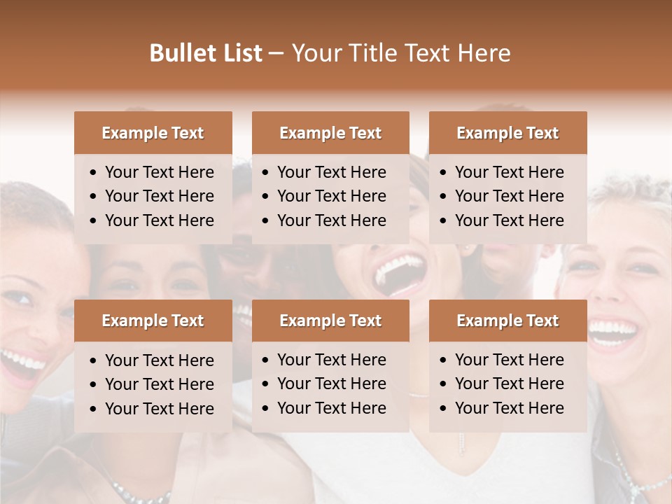 A Group Of People Standing Together With Their Mouths Open PowerPoint Template