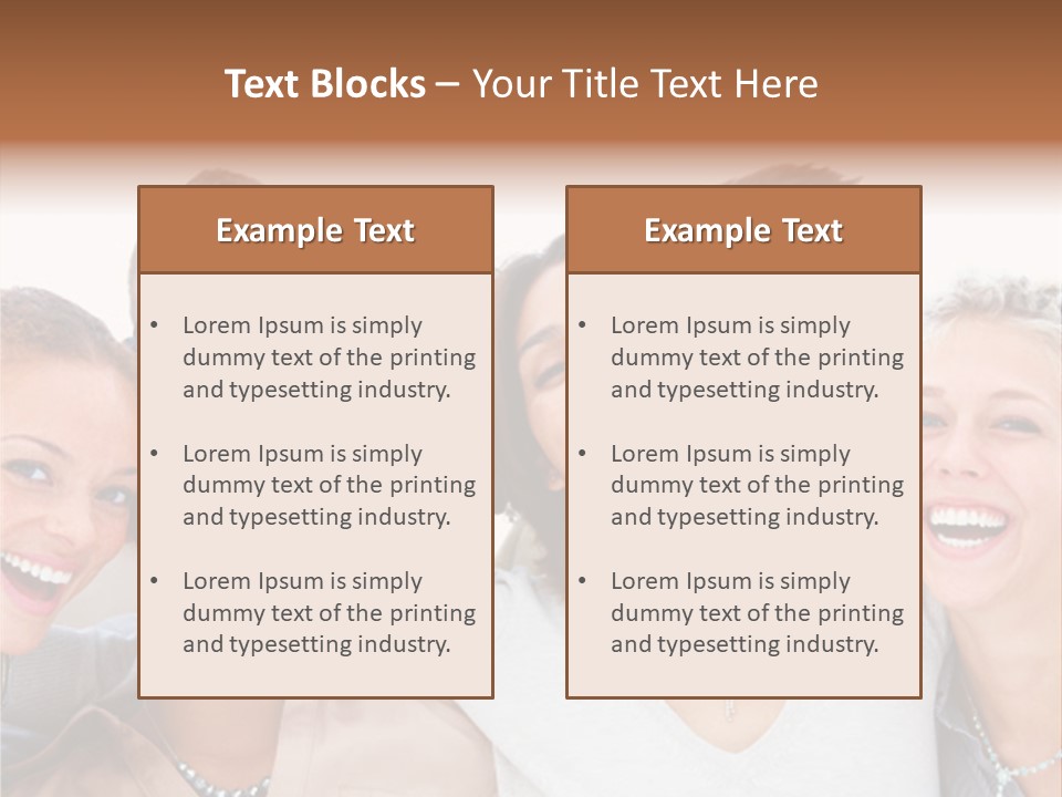 A Group Of People Standing Together With Their Mouths Open PowerPoint Template