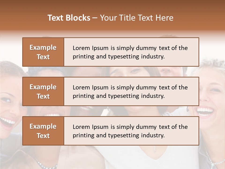 A Group Of People Standing Together With Their Mouths Open PowerPoint Template