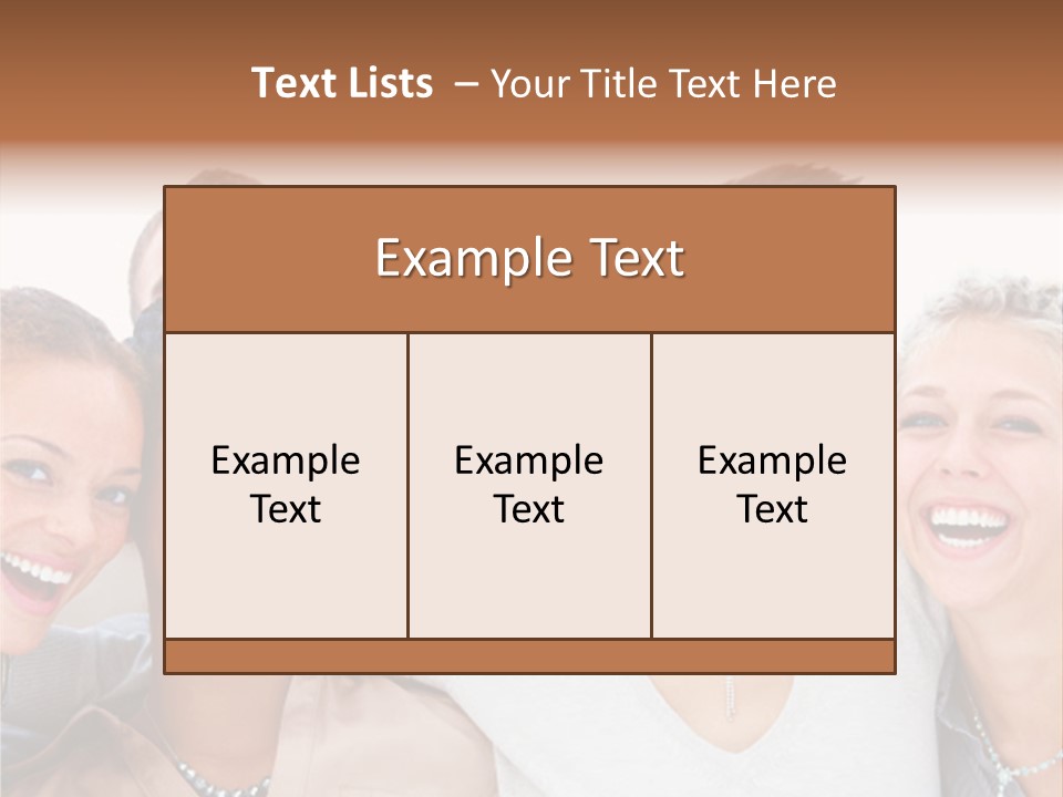 A Group Of People Standing Together With Their Mouths Open PowerPoint Template