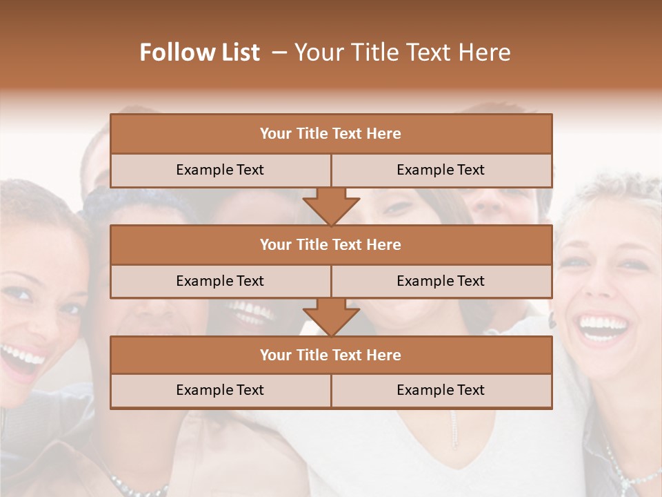 A Group Of People Standing Together With Their Mouths Open PowerPoint Template