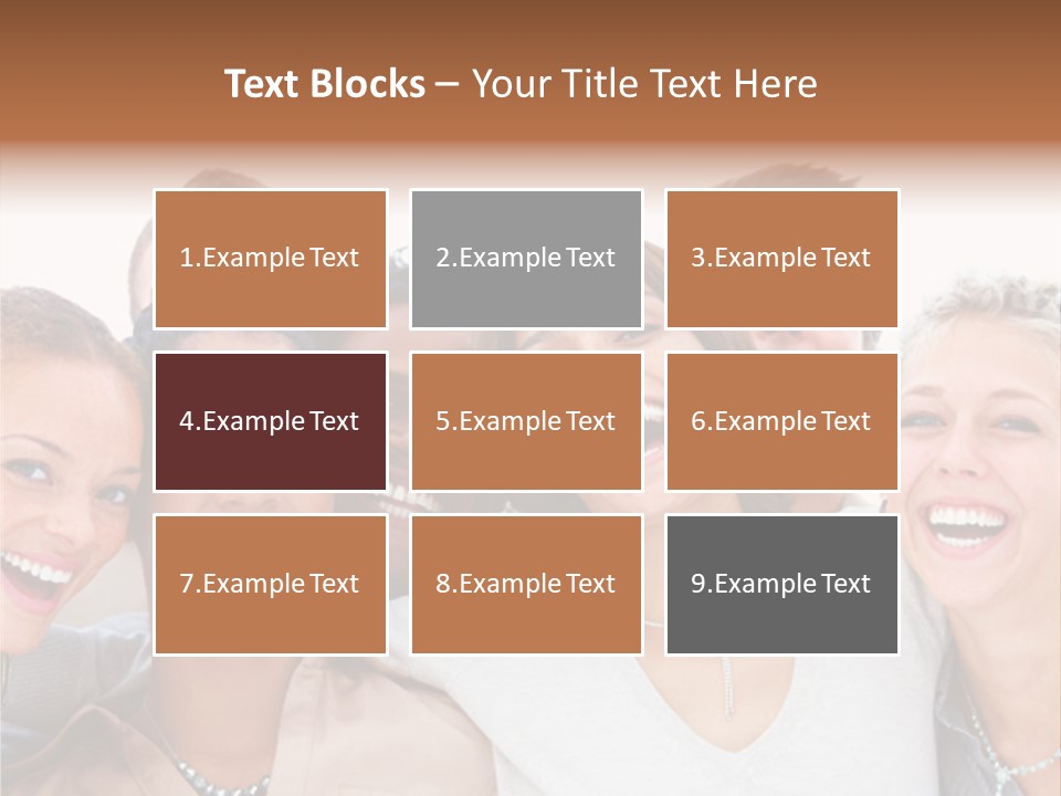 A Group Of People Standing Together With Their Mouths Open PowerPoint Template