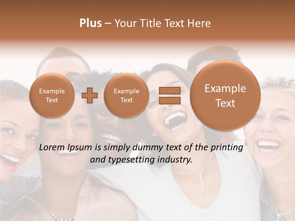 A Group Of People Standing Together With Their Mouths Open PowerPoint Template