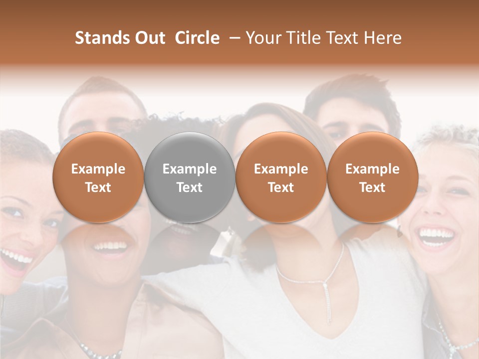 A Group Of People Standing Together With Their Mouths Open PowerPoint Template