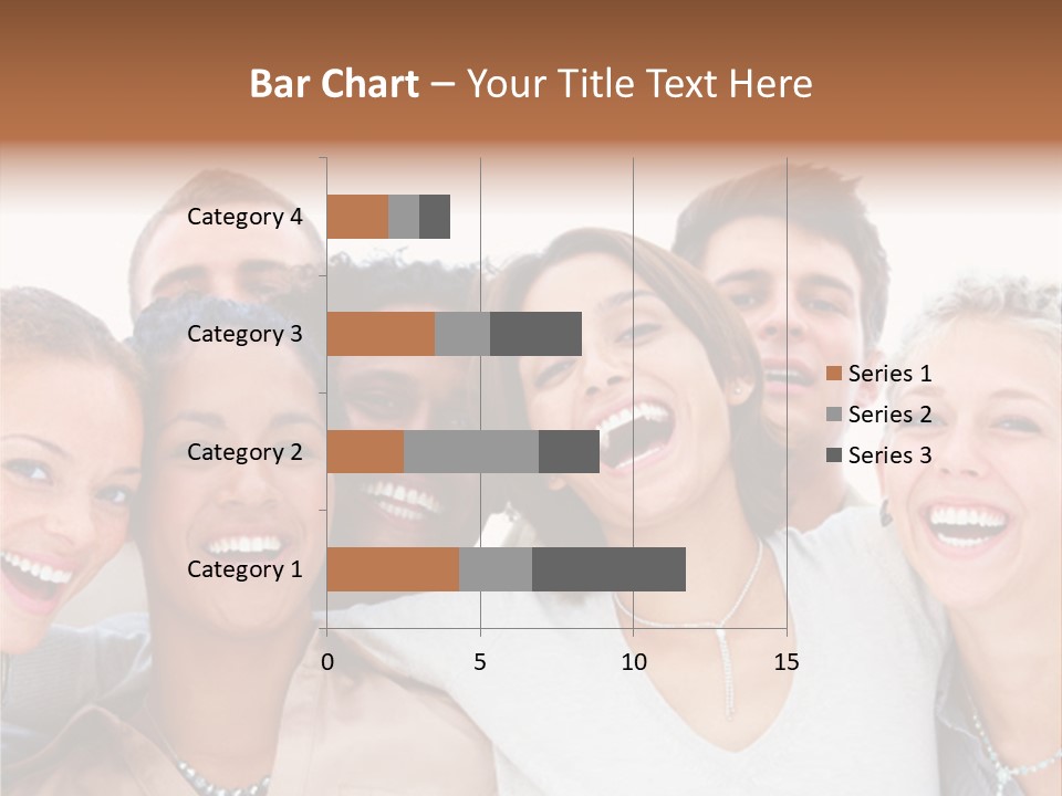 A Group Of People Standing Together With Their Mouths Open PowerPoint Template