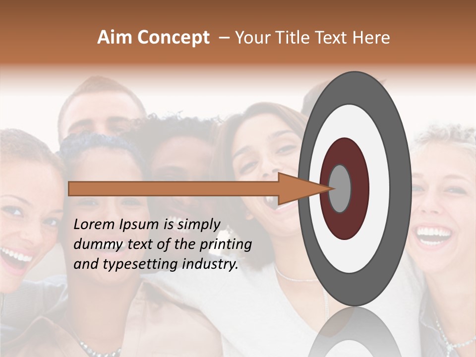 A Group Of People Standing Together With Their Mouths Open PowerPoint Template