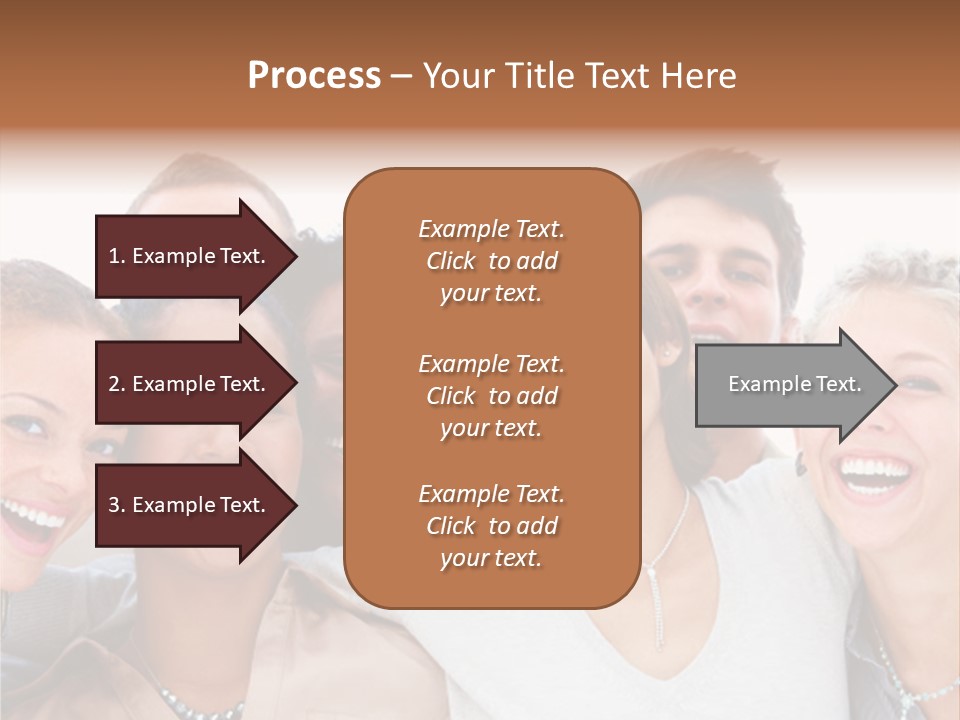 A Group Of People Standing Together With Their Mouths Open PowerPoint Template
