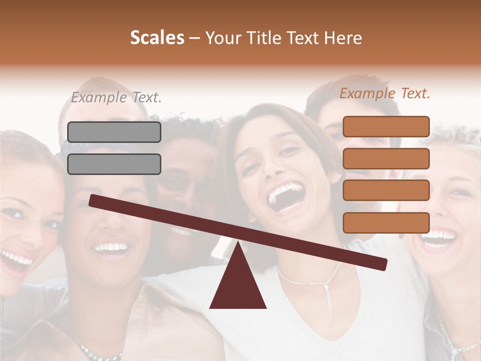 A Group Of People Standing Together With Their Mouths Open PowerPoint Template