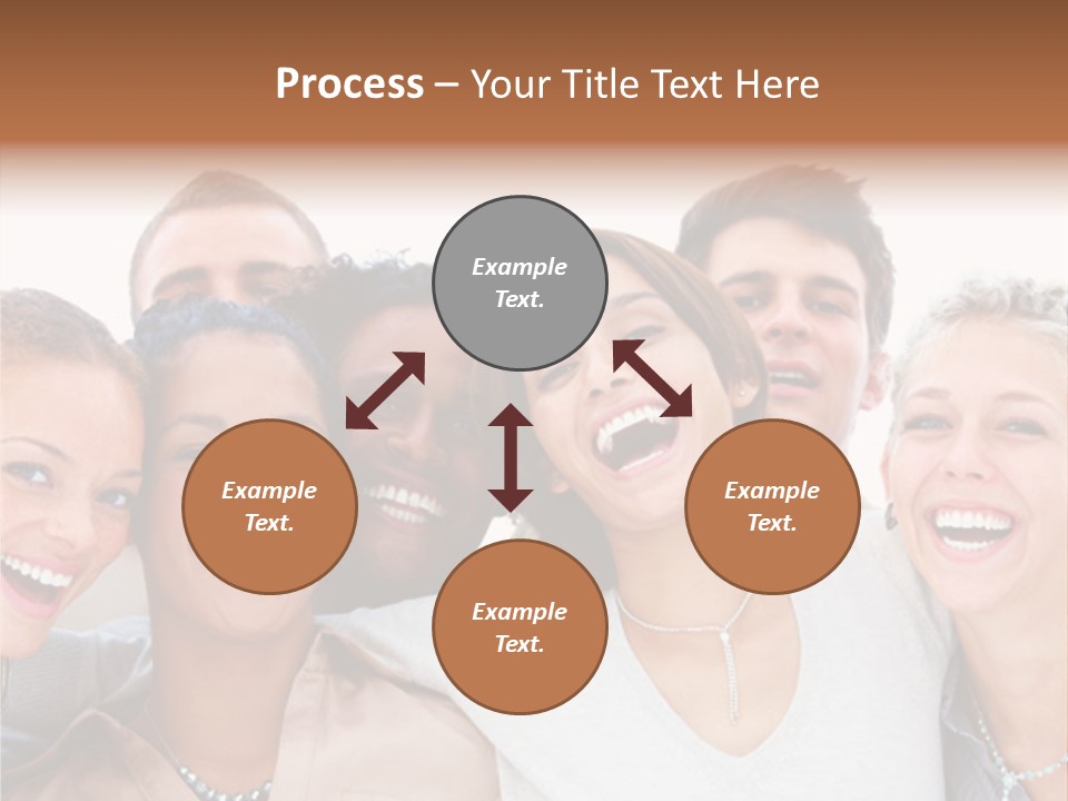 A Group Of People Standing Together With Their Mouths Open PowerPoint Template