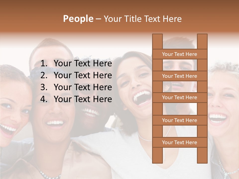 A Group Of People Standing Together With Their Mouths Open PowerPoint Template