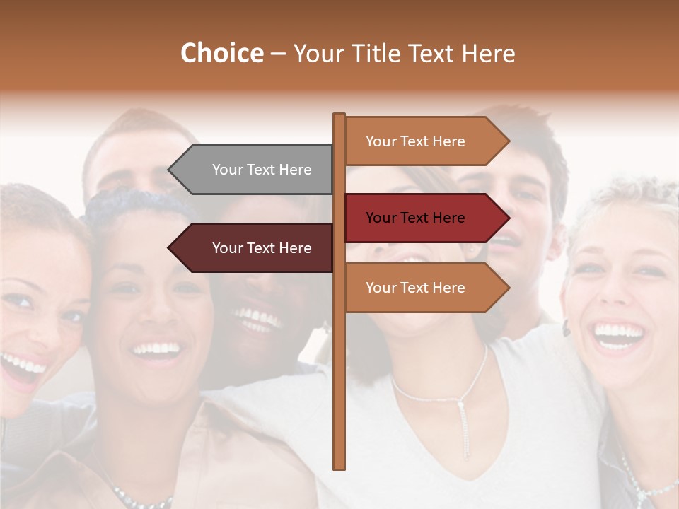 A Group Of People Standing Together With Their Mouths Open PowerPoint Template