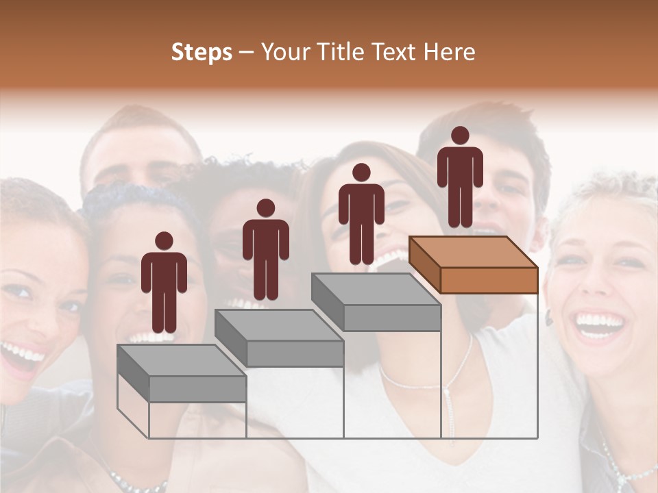 A Group Of People Standing Together With Their Mouths Open PowerPoint Template