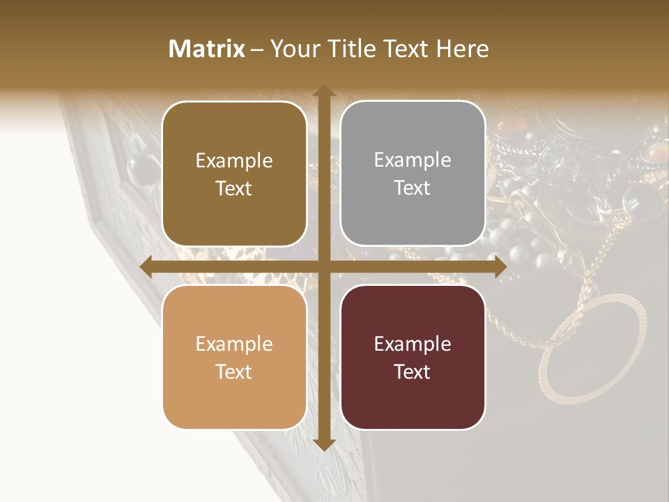 Wooden Treasure Chest With Valuables,Clipping Path PowerPoint Template