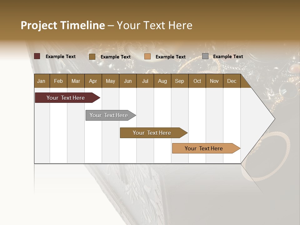 Wooden Treasure Chest With Valuables,Clipping Path PowerPoint Template