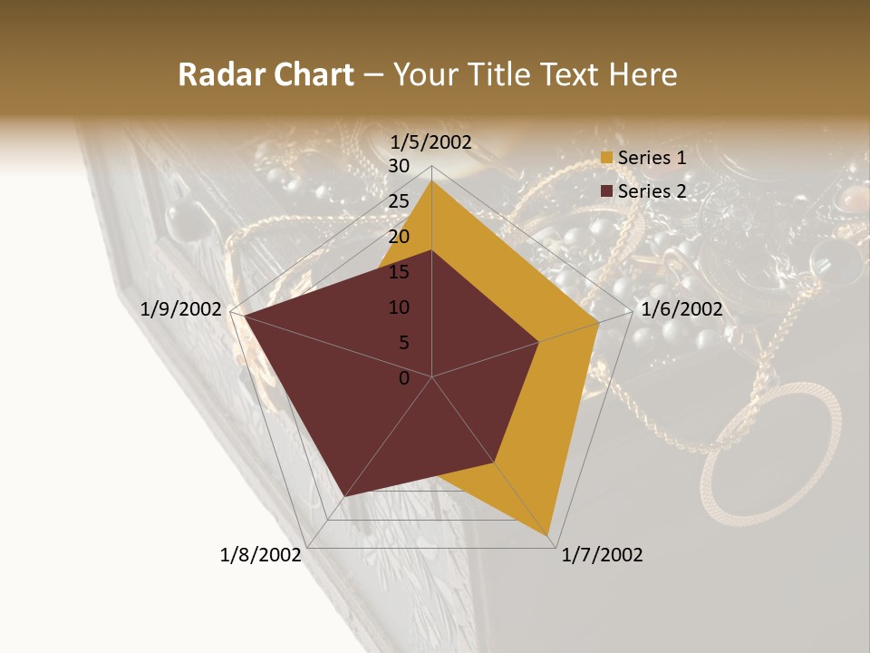 Wooden Treasure Chest With Valuables,Clipping Path PowerPoint Template