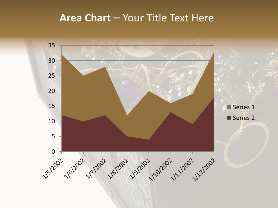 Wooden Treasure Chest With Valuables,Clipping Path PowerPoint Template