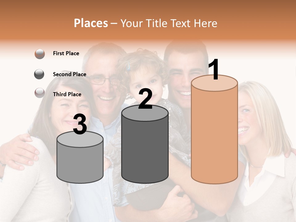 Portrait Of Beautiful Young Woman With Clean Skin Looking At Camera PowerPoint Template